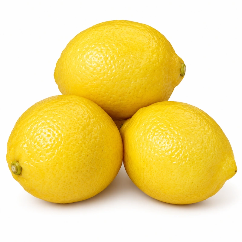 Lemon Kuning Segar Dipilih Tangan Lemon